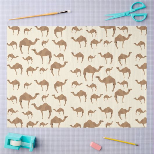 Papier Mousseline Motif animal chameau (Artisanat)