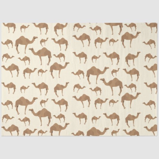 Papier Mousseline Motif animal chameau (Recto)