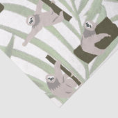 Papier Mousseline Motif animal mignon Sloth en forêt sauvage (Détail)