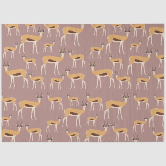 Papier Mousseline Motif animal sauvage d'Antelope (Recto)