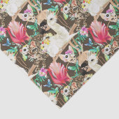 Papier Mousseline Motif animal tropical (Détail)