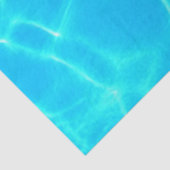 Papier Mousseline Motif Aqua Avec Réflexion Vagues (Détail)