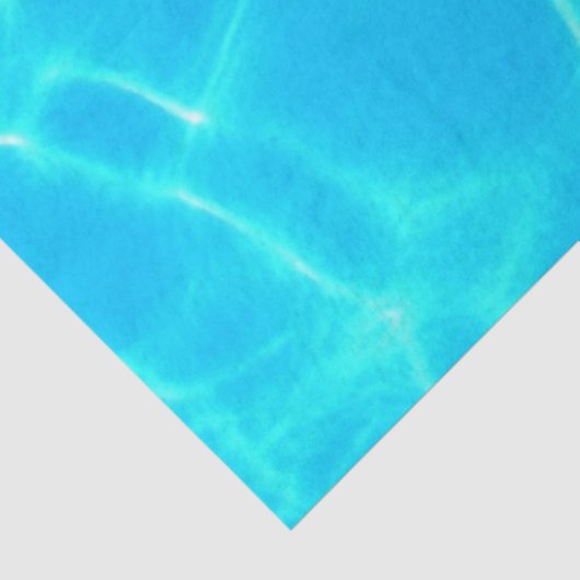 Papier Mousseline Motif Aqua Avec Réflexion Vagues (Détail)