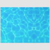 Papier Mousseline Motif Aqua Avec Réflexion Vagues (Recto)