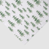 Papier Mousseline Motif Arbre de pins aquarelle (Détail)