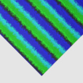 Papier Mousseline Motif arc-en-ciel bleu vert abstrait 3D (Détail)