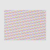 Papier Mousseline Motif Arc-en-ciel coloré (Recto)