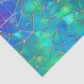 Papier Mousseline Motif arc-en-ciel en verre tendu (Détail)