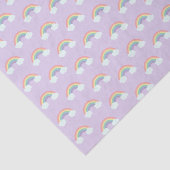 Papier Mousseline Motif arc-en-ciel et nuages (Détail)