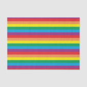 Papier Mousseline Motif arc-en-ciel simple (Recto)