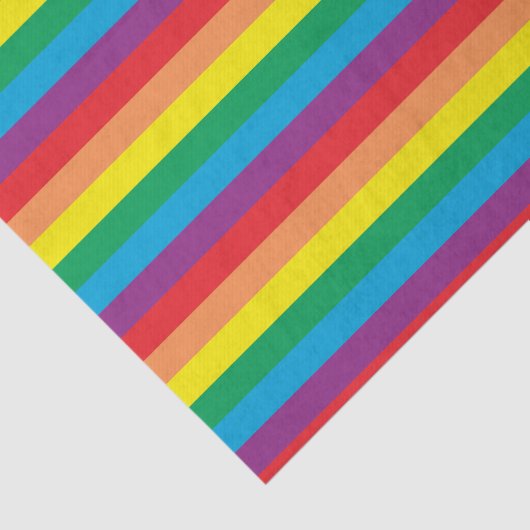 Papier Mousseline Motif arc-en-ciel simple (Détail)