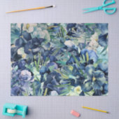 Papier Mousseline Motif Arrière - plan bleu Iris (Artisanat)