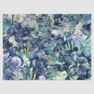 Papier Mousseline Motif Arrière - plan bleu Iris