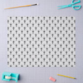 Papier Mousseline Motif art déco noir et blanc (Artisanat)