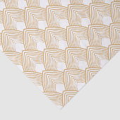 Papier Mousseline Motif Art déco or et blanc (Détail)