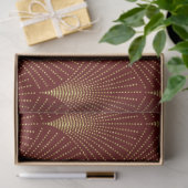 Papier Mousseline Motif Art déco or sur Arrière - plan bourguignon (Cadeau)