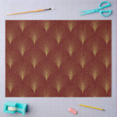 Papier Mousseline Motif Art déco or sur Arrière - plan bourguignon (Artisanat)