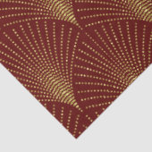 Papier Mousseline Motif Art déco or sur Arrière - plan bourguignon (Détail)