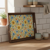 Papier Mousseline Motif artistique floral de feuilles colorées sicil