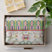 Papier Mousseline Motif asiatique floral clair (Cadeau)