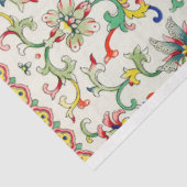 Papier Mousseline Motif asiatique floral clair (Détail)