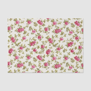 Papier Mousseline Motif assez rose Girly d'impression florale