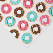 Papier Mousseline Motif Assorti Donuts (Détail)