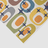 Papier Mousseline Motif atomique moderne du milieu du siècle (Détail)