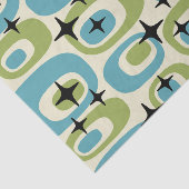 Papier Mousseline Motif atomique moderne du milieu du siècle (Détail)