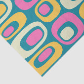 Papier Mousseline Motif atomique moderne du milieu du siècle rétro (Détail)