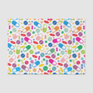 Papier Mousseline Motif au néon coloré de drogue