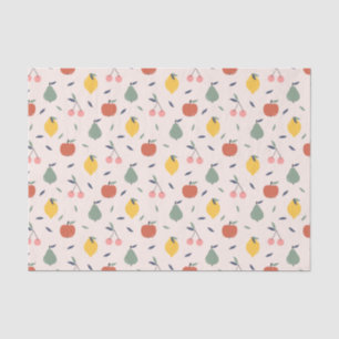 Papier Mousseline Motif aux fruits mignons