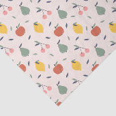 Papier Mousseline Motif aux fruits mignons (Détail)