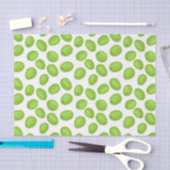 Papier Mousseline Motif aux olives vertes (Artisanat)
