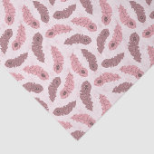 Papier Mousseline motif aux plumes de paons (Détail)