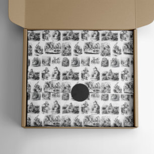 Papier Mousseline Motif avec Alice's Adventures in Wonderland