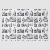 Papier Mousseline Motif avec Alice's Adventures in Wonderland (Recto)