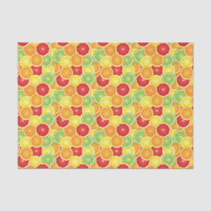 Papier Mousseline Motif avec des agrumes