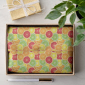 Papier Mousseline Motif avec des agrumes (Cadeau)