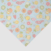 Papier Mousseline Motif avec des fruits et des baies (Détail)