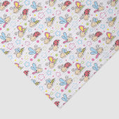 Papier Mousseline motif avec des insectes (Détail)