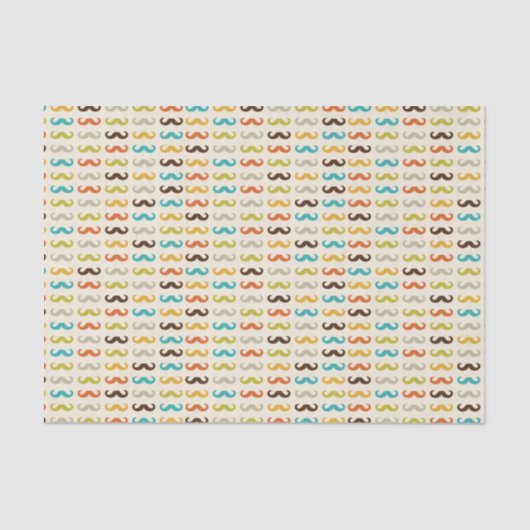 Papier Mousseline Motif avec la moustache (Recto)