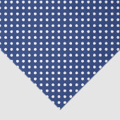 Papier Mousseline Motif avec le pois blanc (Détail)