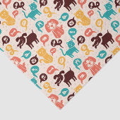 Papier Mousseline Motif avec les chats et les chiens drôles (Détail)