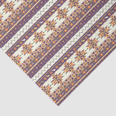 Papier Mousseline Motif aztèque coloré (Détail)