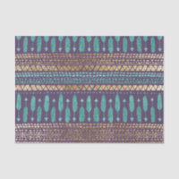 Motif aztèque tribal de flèches turquoises et