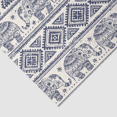 Papier Mousseline Motif aztèque tribal ethnique d'éléphant (Détail)