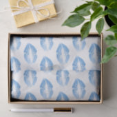 Papier Mousseline Motif baiser de parties scintillant bleu clair (Cadeau)