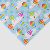 Papier Mousseline Motif Ballons à air chaud de couleur mignonne (Détail)