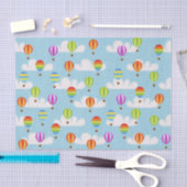 Papier Mousseline Motif Ballons à air chaud de couleur mignonne (Artisanat)